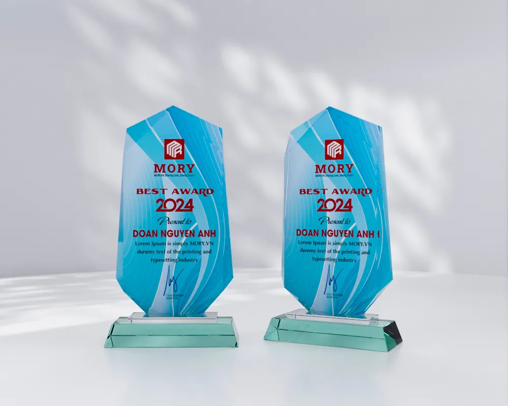 Kỷ niệm chương thủy tinh TT10