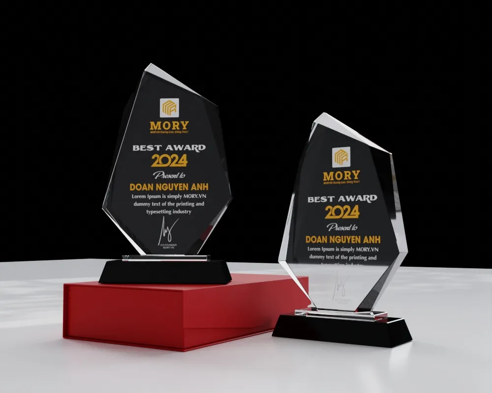 Kỷ niệm chương pha lê PL11 (Phôi Pha lê)