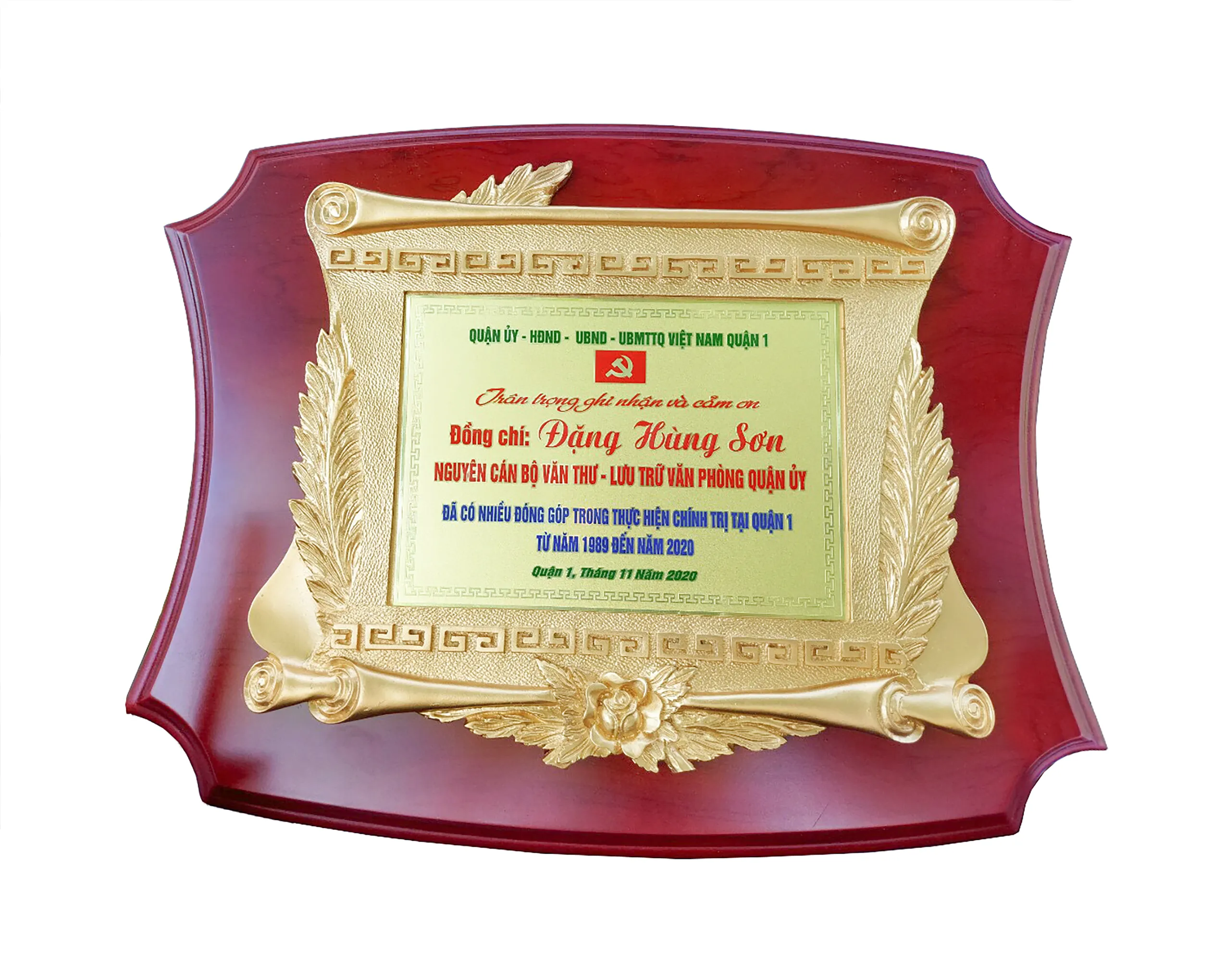 Kỷ niệm chương gỗ đồng 05