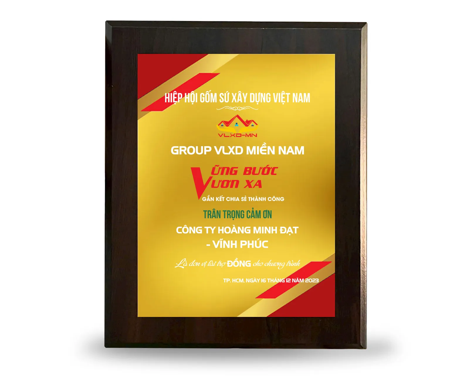 Kỷ niệm chương gỗ đồng 24 (Vàng)