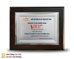 Kỷ niệm chương gỗ đồng 20 (Màu bạc)