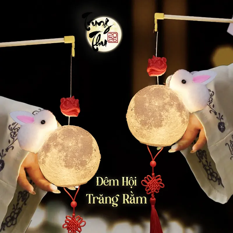 Đèn lồng trung thu 2026 - Thỏ Múa Lân
