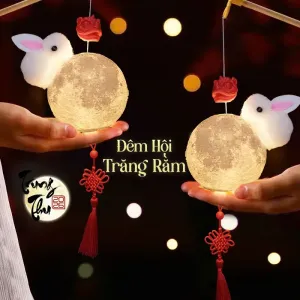 Đèn lồng trung thu 2026 - Thỏ Múa Lân (Ngẫu nhiên)